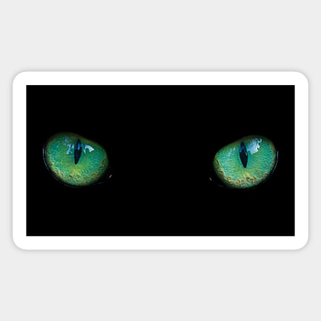 Cat eyes (Cheshire cat style)- Catshirt - Cats lover / Animals lover / Vegan - gift idea Sticker by Vane22april